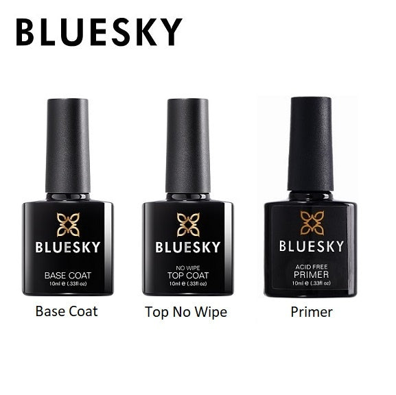 Bluesky Base Coat. Top Coat & Primer