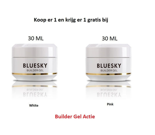 Blueskygellak.nl Builder Gel White + Pink