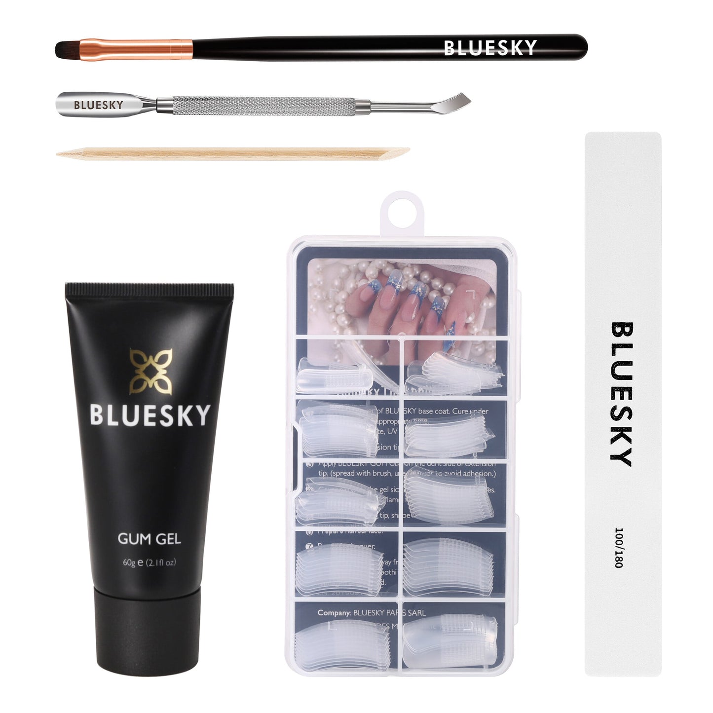 Blueskygellak.nl Gum Gel Kit Rich Pink