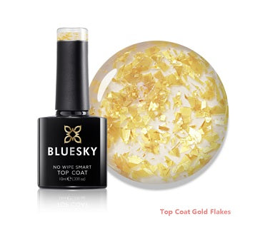 Top Coat Gold Flakes