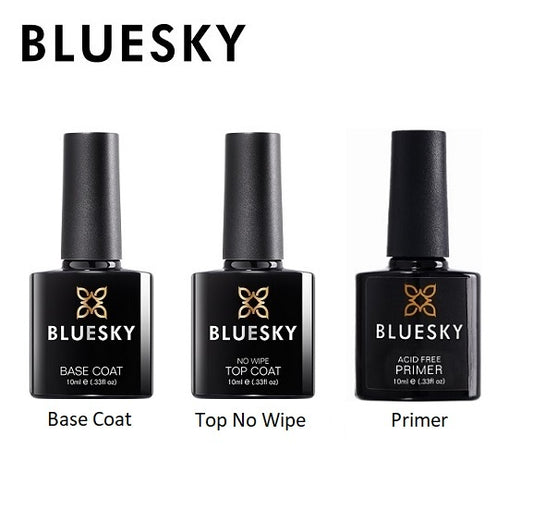 Bluesky Base Coat. Top Coat & Primer