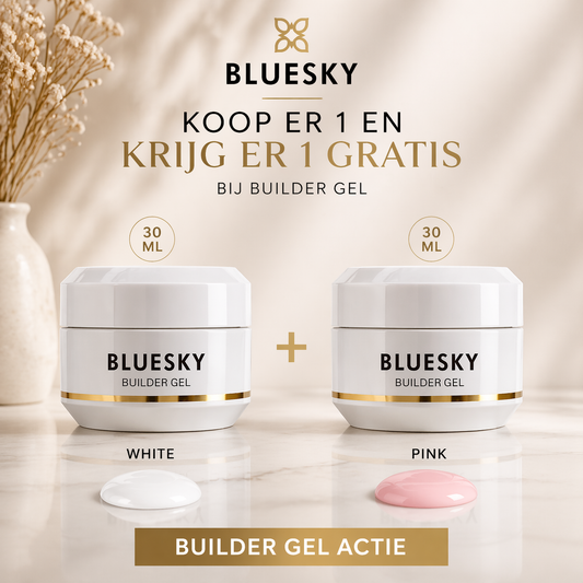 Blueskygellak.nl Builder Gel White + Pink