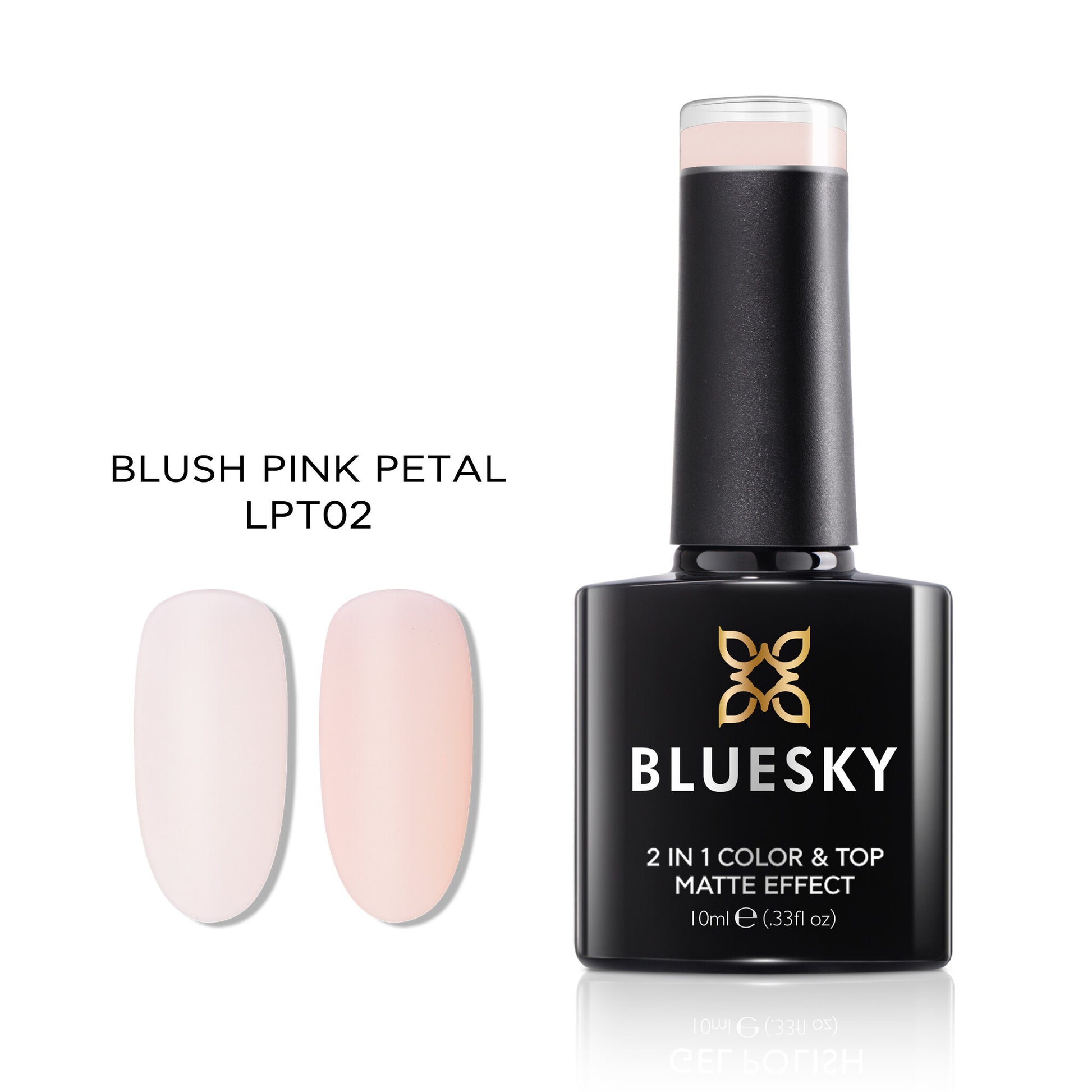 Blueskygellak.nl LPT02 Pastel Top Mat No Wipe Blush Pink Petal 