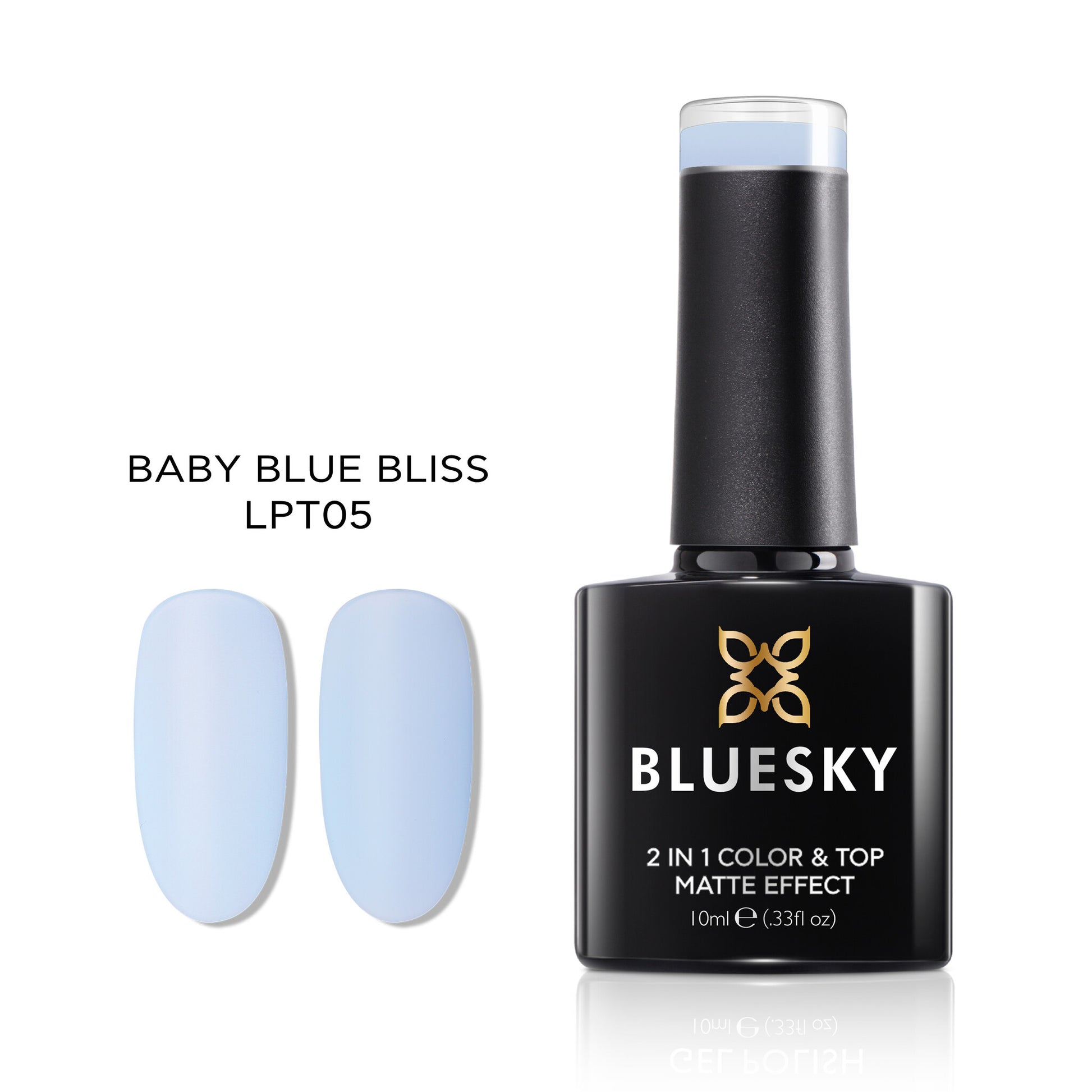 Blueskygellak.nl LPT05 Pastel Top Mat No Wipe Baby Blue Bliss