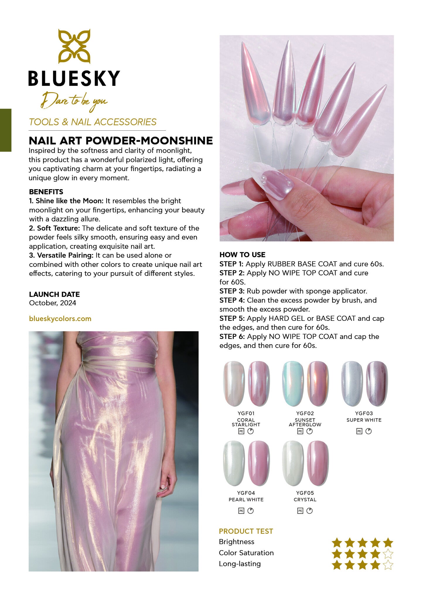 Blueskygellak.nl YGF05 Nail Art Powder