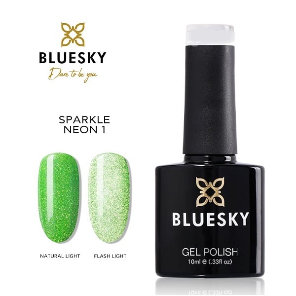 Blueskygellak.nl Sparkle Neon 1 Green